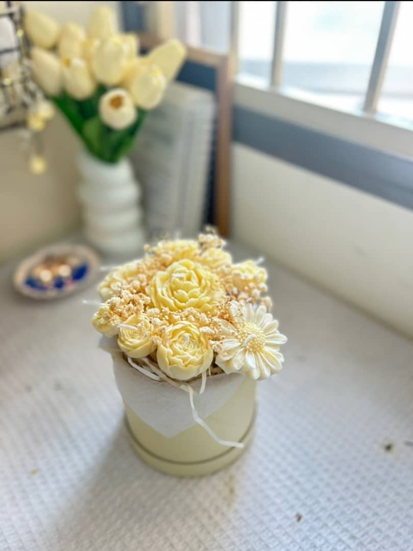 Yellow Flowers Basket