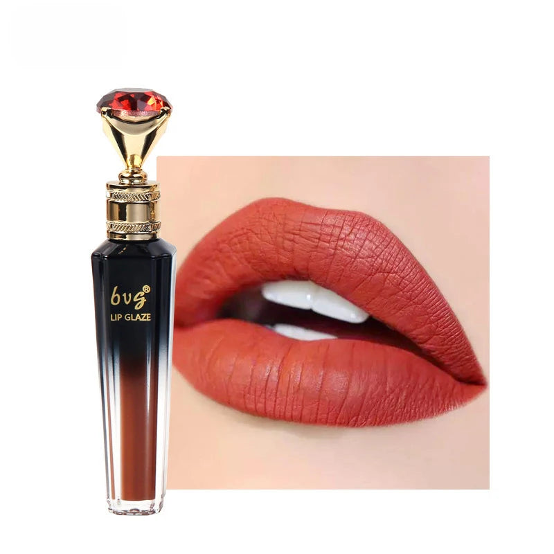 Lip Gloss Durable Moisturizing Waterproof Non-Fading Non-Stick Cup Color Durable Velvet Matte Lip Gloss Cosmetics for Women