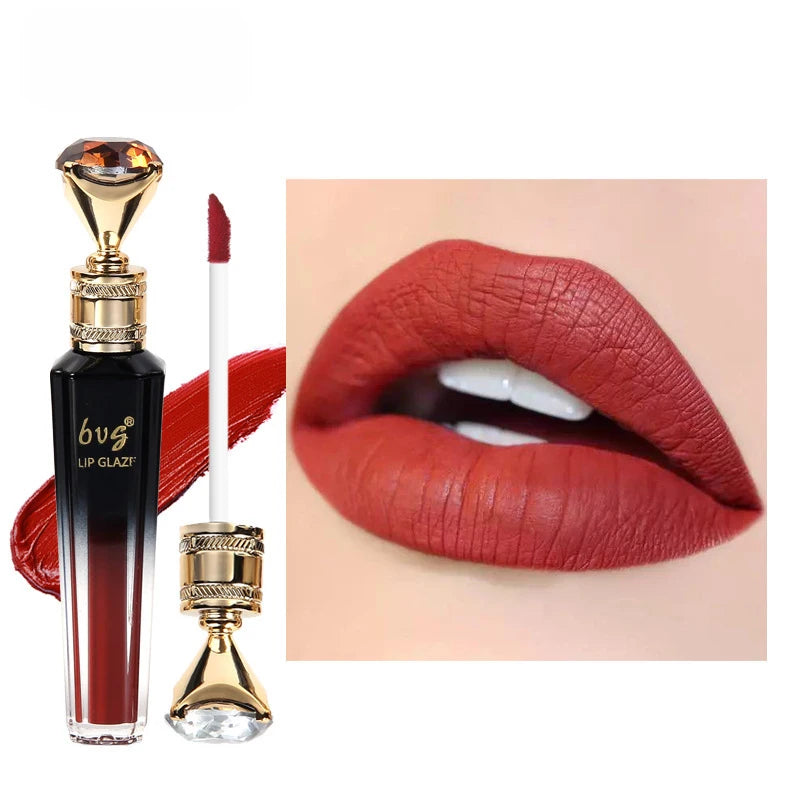 Lip Gloss Durable Moisturizing Waterproof Non-Fading Non-Stick Cup Color Durable Velvet Matte Lip Gloss Cosmetics for Women