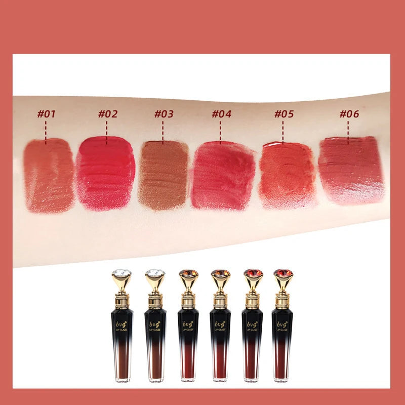 Lip Gloss Durable Moisturizing Waterproof Non-Fading Non-Stick Cup Color Durable Velvet Matte Lip Gloss Cosmetics for Women
