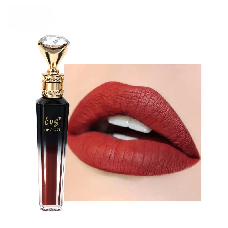 Lip Gloss Durable Moisturizing Waterproof Non-Fading Non-Stick Cup Color Durable Velvet Matte Lip Gloss Cosmetics for Women
