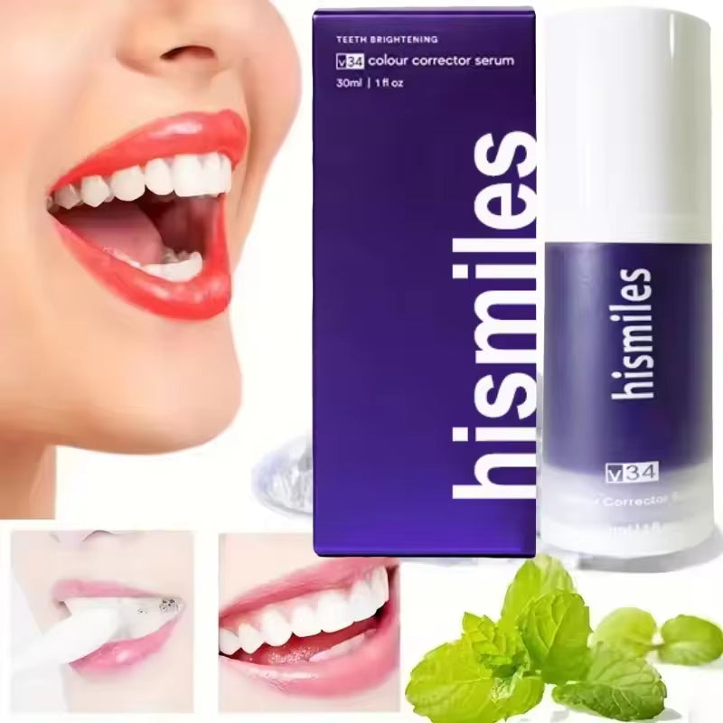 Purple Whitening Toothpaste 30Ml Deep Cleaning Stain Removal Dentifrice Freshing Breath Oral Care Essentials for Home Daily Life