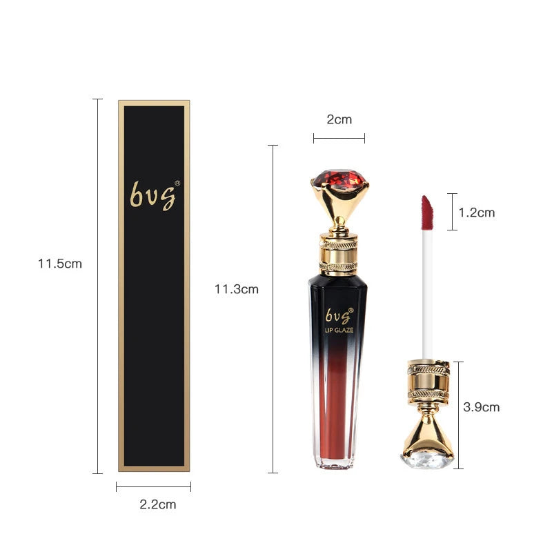 Lip Gloss Durable Moisturizing Waterproof Non-Fading Non-Stick Cup Color Durable Velvet Matte Lip Gloss Cosmetics for Women