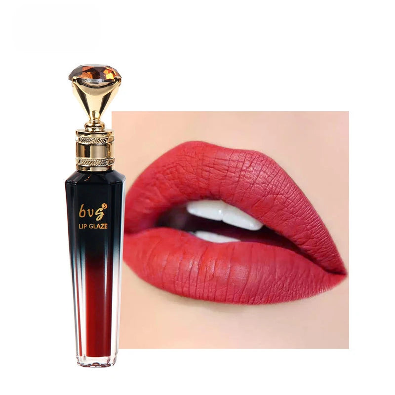 Lip Gloss Durable Moisturizing Waterproof Non-Fading Non-Stick Cup Color Durable Velvet Matte Lip Gloss Cosmetics for Women